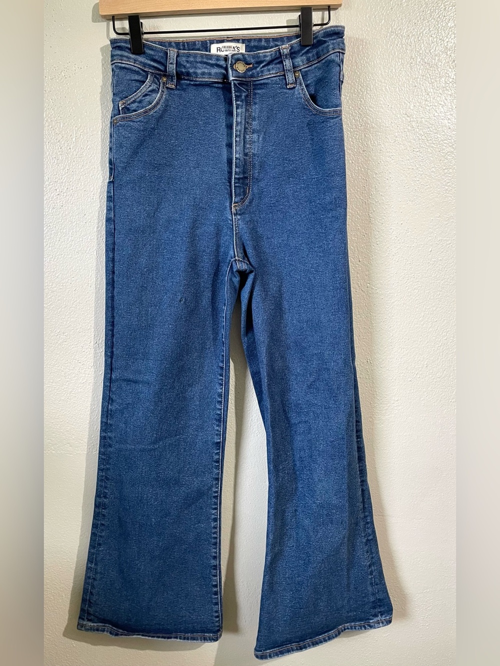 Rolla’s Eastcoast Flare High Rise Blue Stretch Denim Jeans Vintage Y2K 90’s
